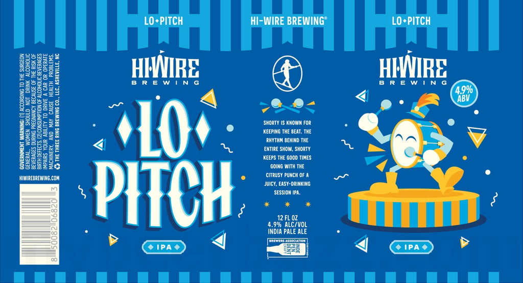 Hi-Wire Working On Hi-Wire Lager, Hazy Hazy Hazy IPA, Sweeties Malt Liquor, Winter Warmer, Lo Pitch, Hi-Pitch & Hazy Pitch 8 2026 Hi-Wire Brewing Lo Pitch IPA 12-oz Cans
