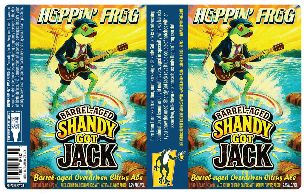 2025 Hoppin' Frog Barrel-Aged Shandy Got Jack 16-oz Cans