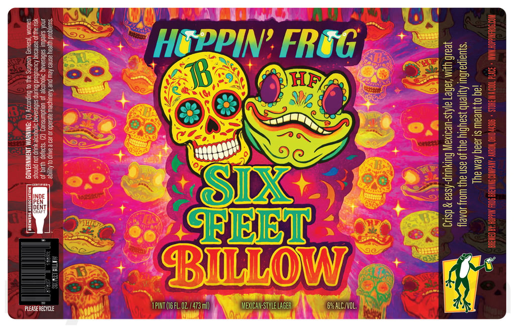 2025 Hoppin' Frog Six Feet Below 16oz Cans
