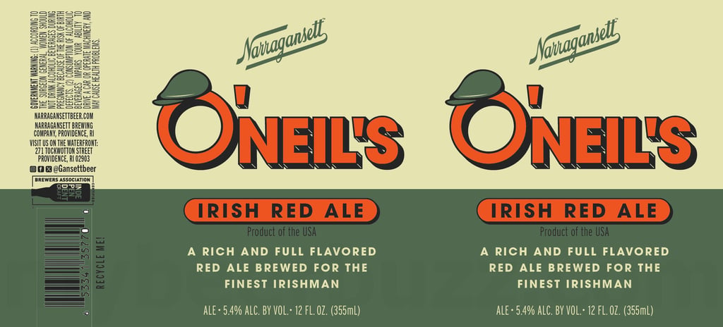2026 Narragansett 2026 O'Neil's Irish Red Ale 12-oz Cans