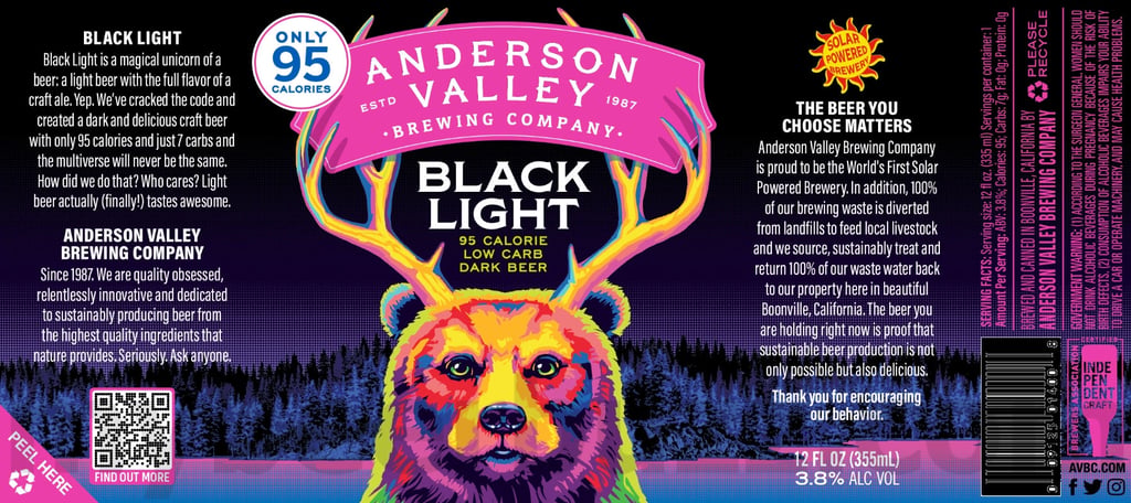 2025 Anderson Valley Black Light 12oz Cans