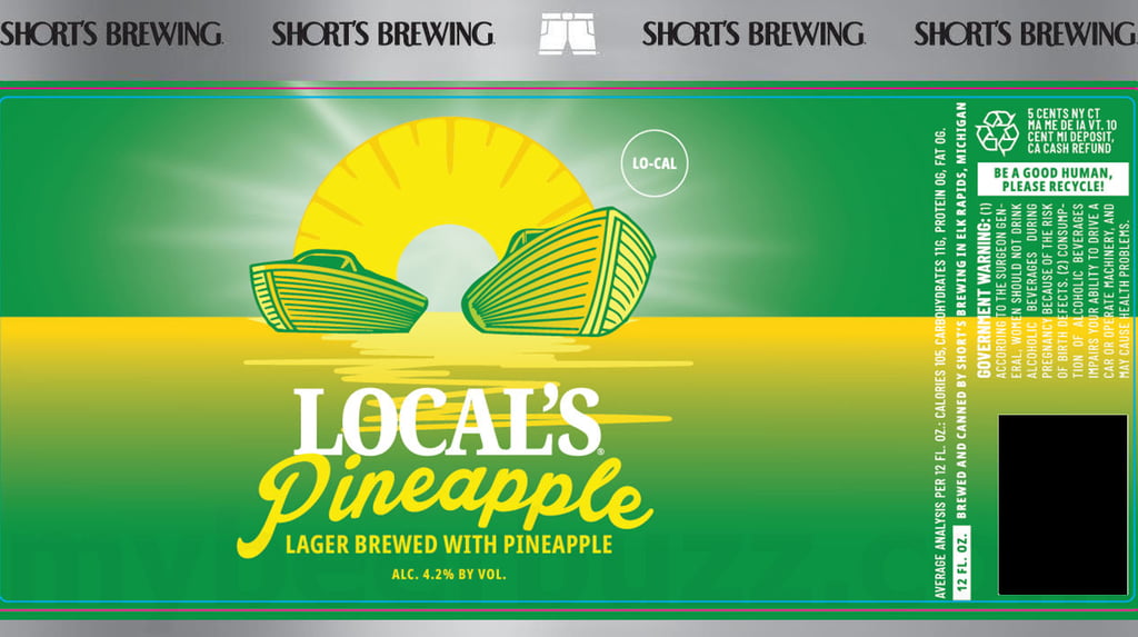 2025 Short's Brewing Local's Pineapple 12-o Cans