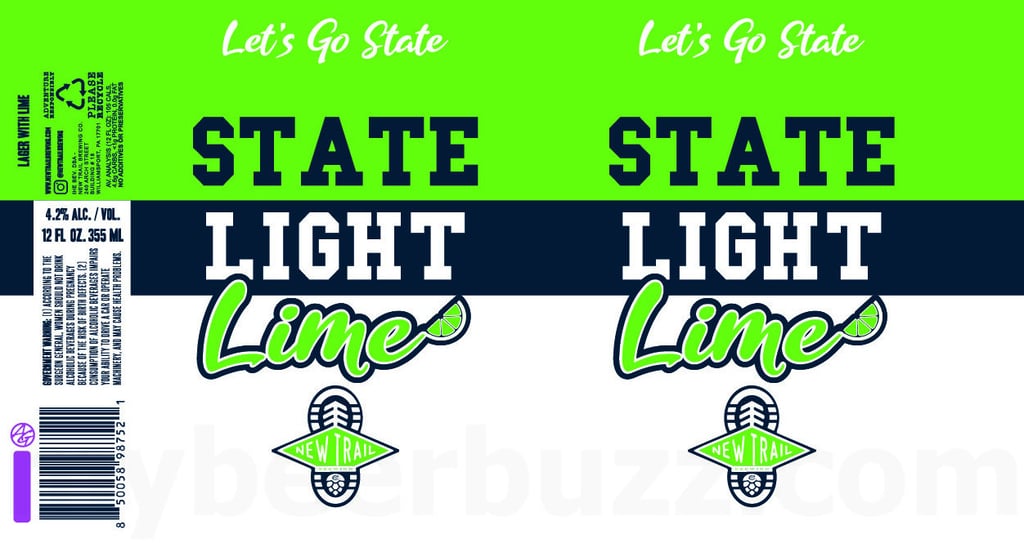 2026 New Trail State Light Lime 12-oz Cans