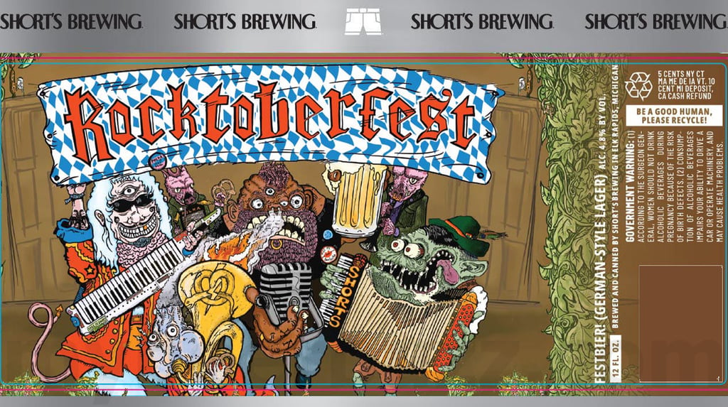 2025 Shorts brewing Rocktoberfest 12oz Cans.