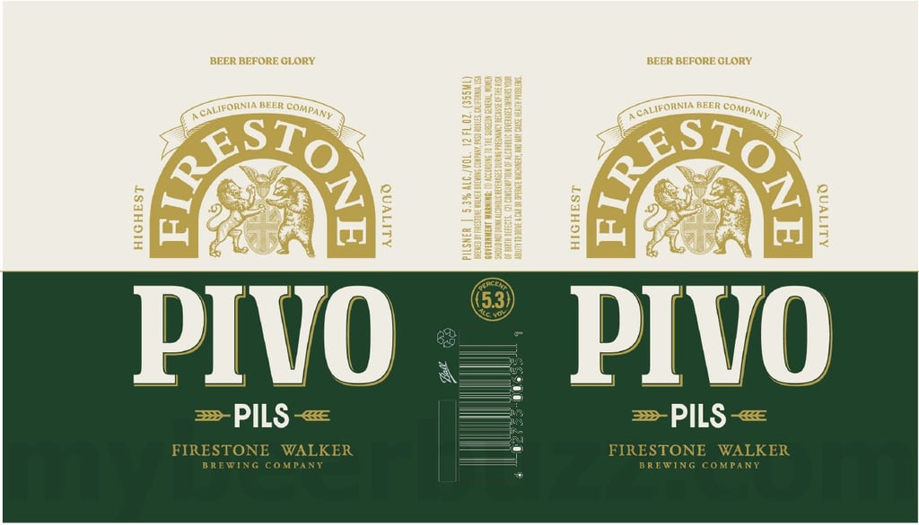 2025 Firestone Walker Pivo Pils 12oz Cans