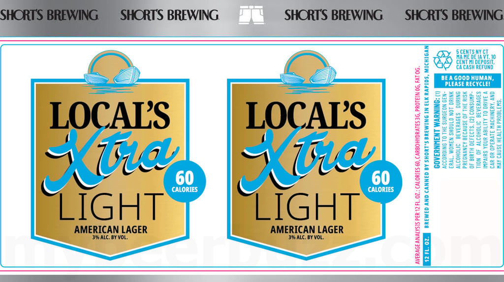 2025 Short's Brewing Local's Xtra Light 12-oz Cans