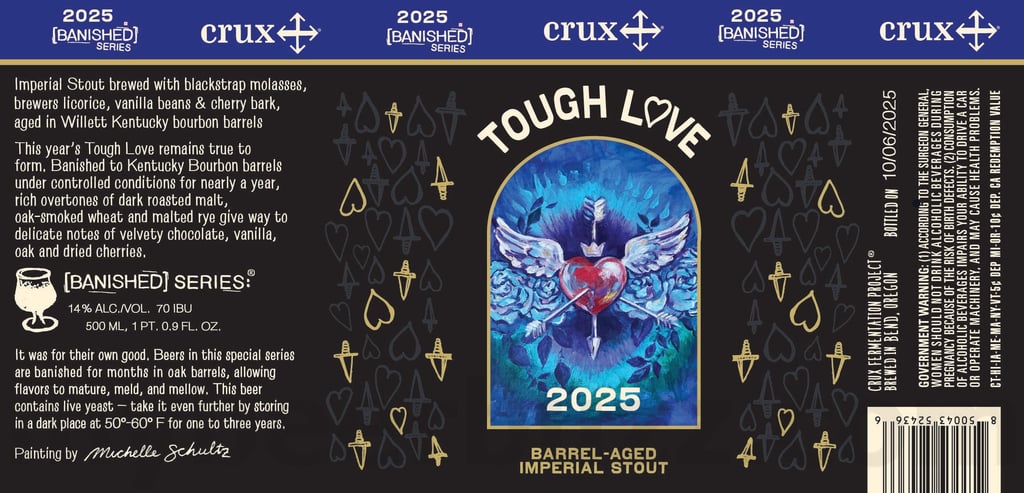 2025 Crux Tought Love 500ml Bottles.