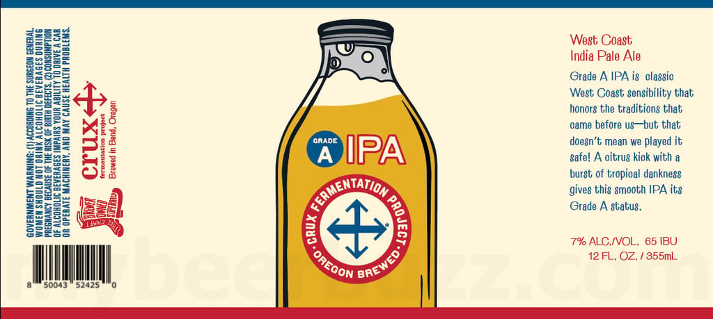 2025 Crux Fermentation Project Grade A IPA 12-oz Cans