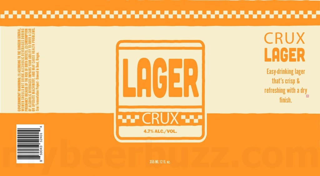 2025 Crux Lager 12-oz Cans