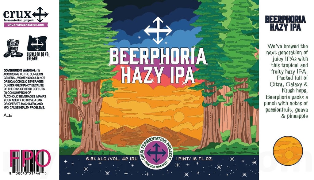 2025 Crux Fermentation Project Beerphoria 16-oz Cans