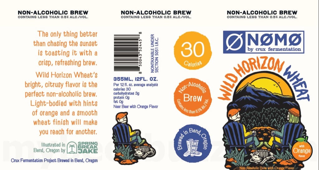 2026 Crux N0M0 Wild Horizon Wheat 12-oz Cans