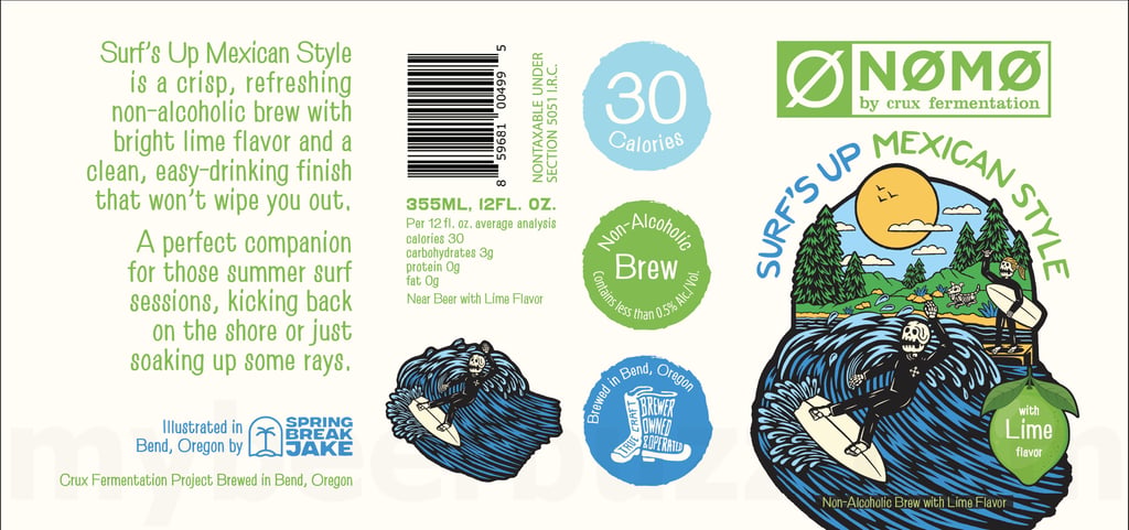 2026 Crux Fermentation Surf's Up Mexican Style 12-oz Cans