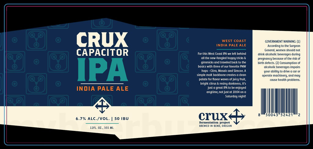 2026 Crux Fermentation Crux Capacitor IPA 12-oz Cans.