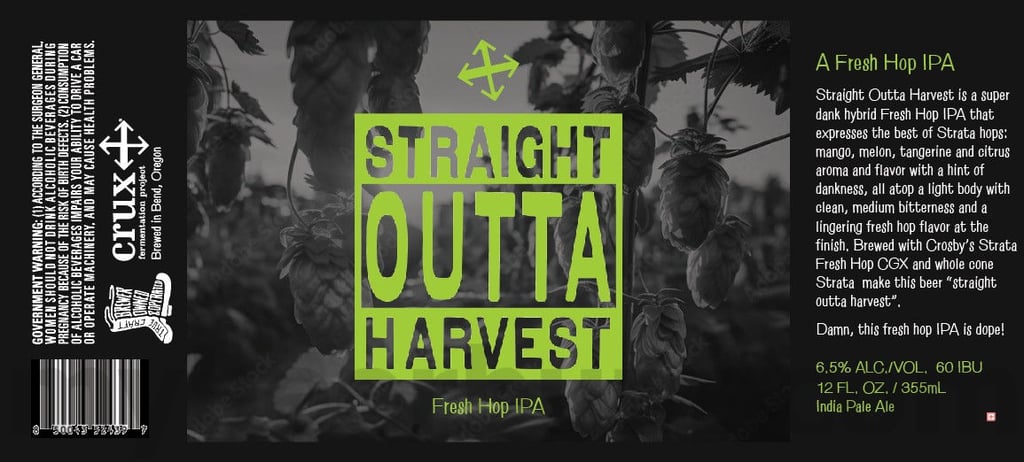 2025 Crux Fermentation Project Straight Outta Harvest