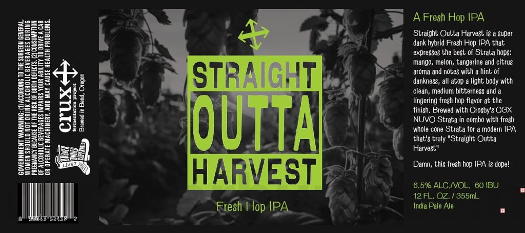 2025 Crux Fermentation Project Straight Outta Harvest