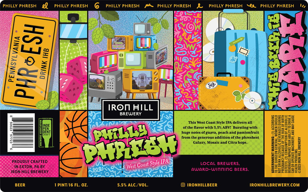 2025 Iron Hill Philly Phresh 16oz cans.