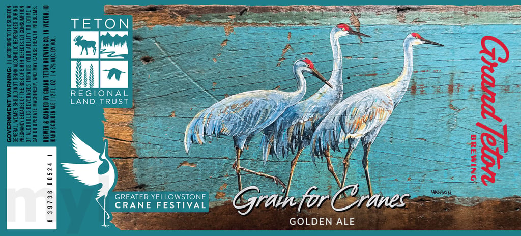 2025 Grand Teton brewing Grain For Cranes 12oz Cans
