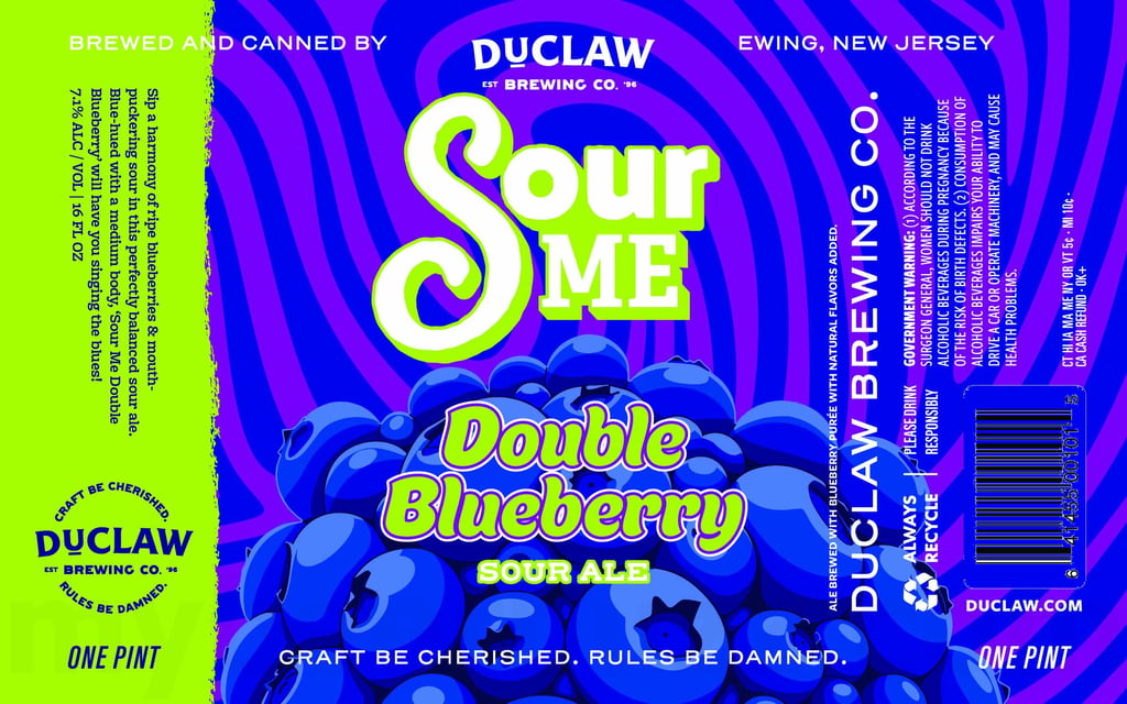 2026 DuClaw Sour Me Double Blueberry 16-oz Cans