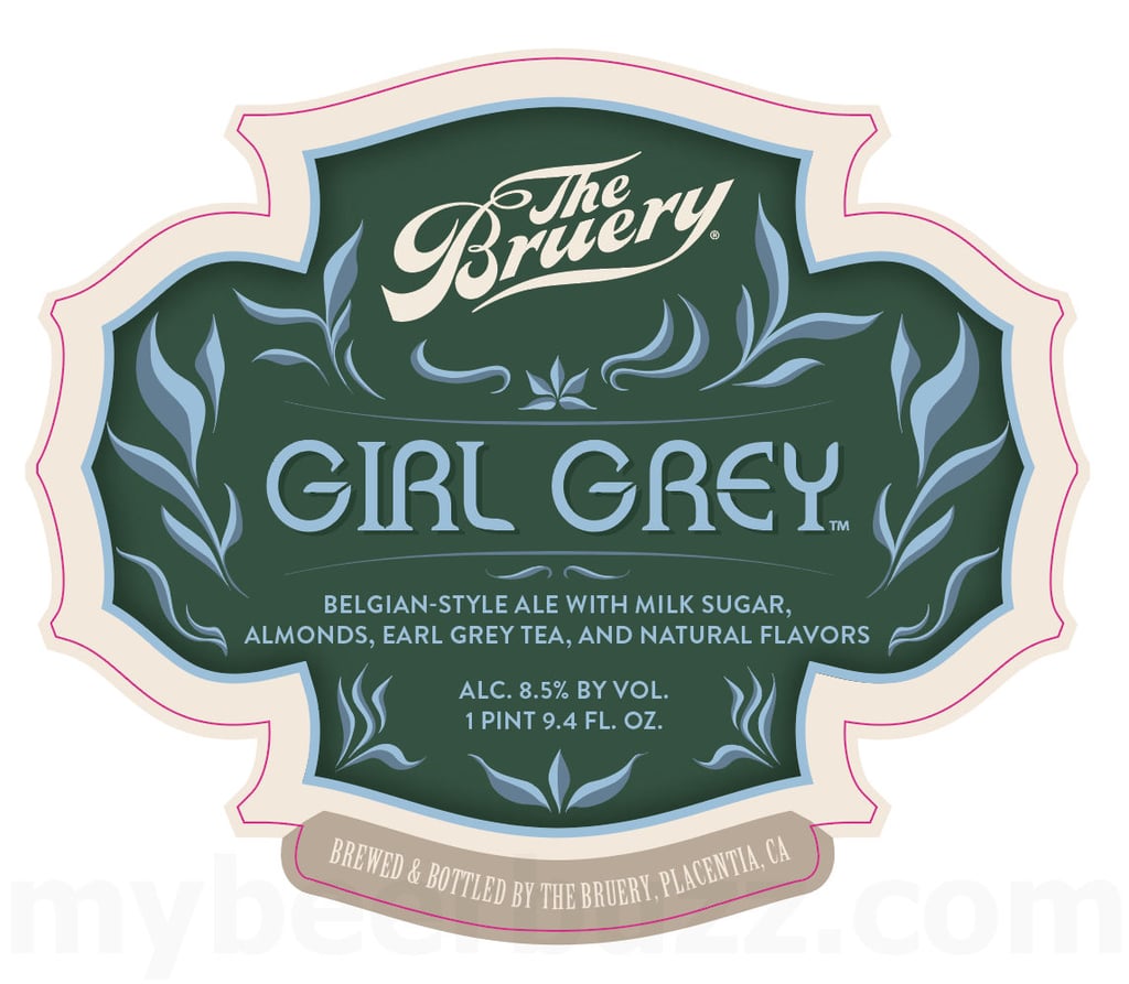 2025 The Bruery Girl Grey 750ml bottles.