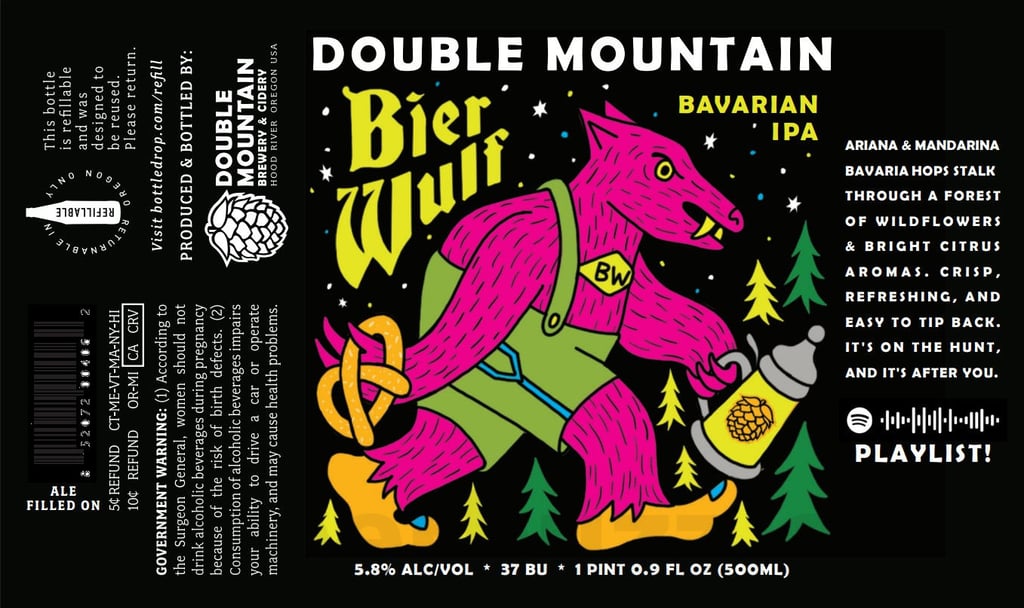 2025 Double Mountain Bier Wulf 500ml Bottles.