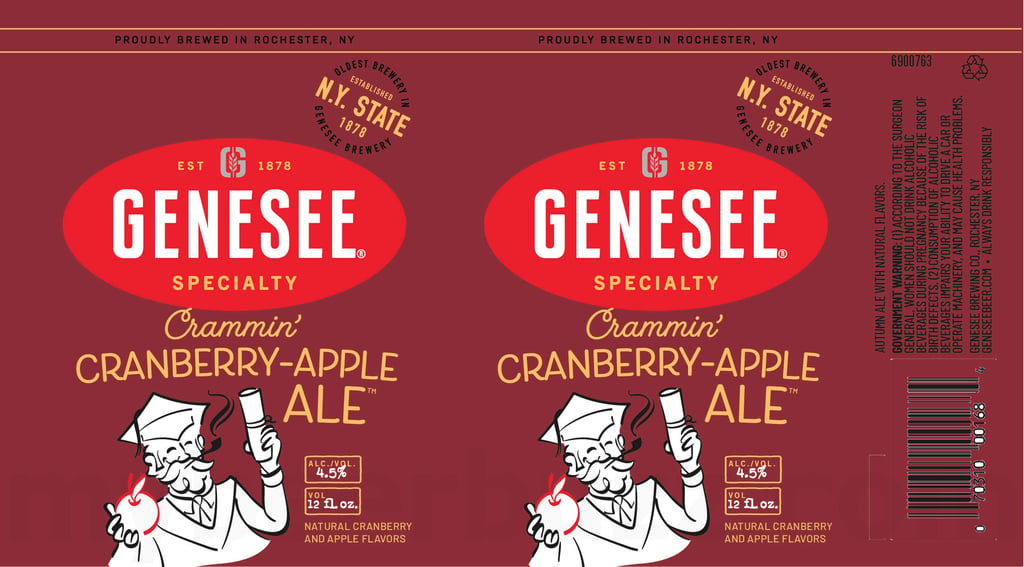 2026 Genesee 2026 Crammin' Cranberry-Apple Ale 12-oz Cans