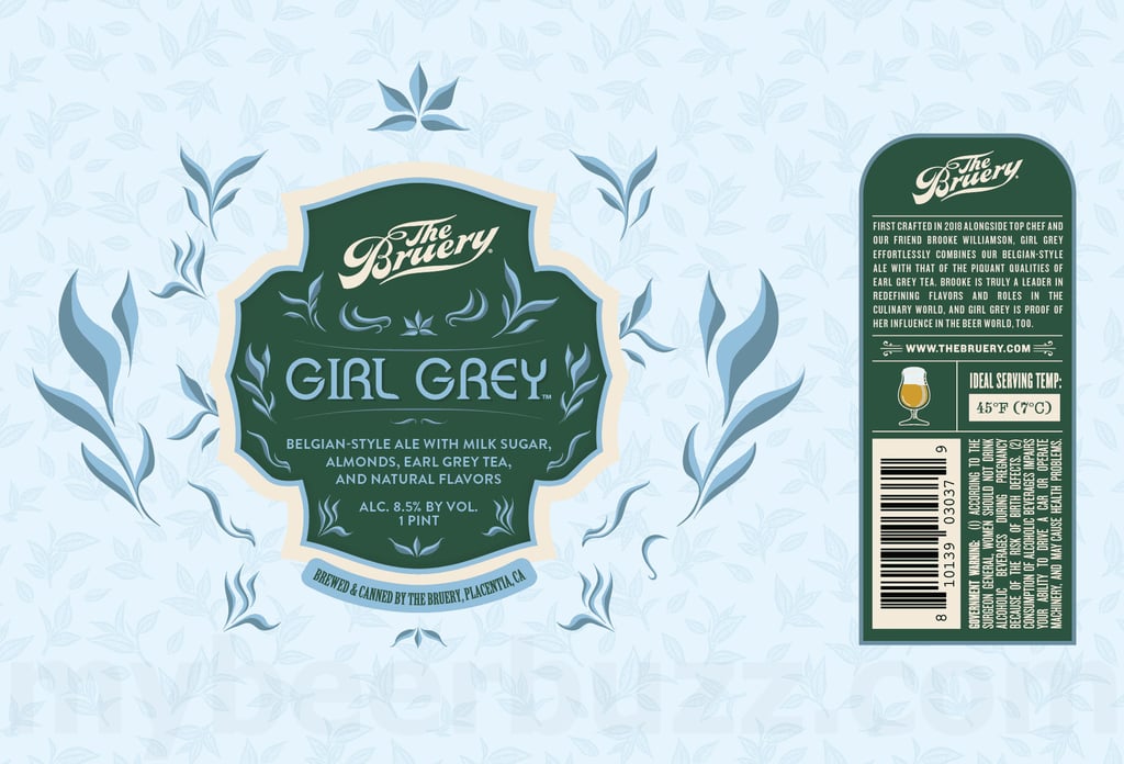 2025 The Bruery Girl Grey 16oz cans.