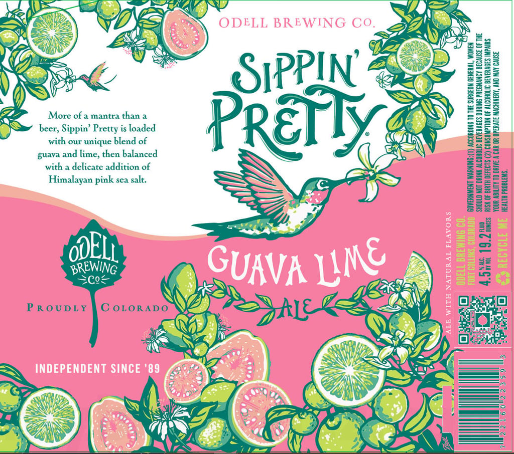 2025 Odell Brewing Sippin' Pretty Guava Lime 19.2-oz Cans