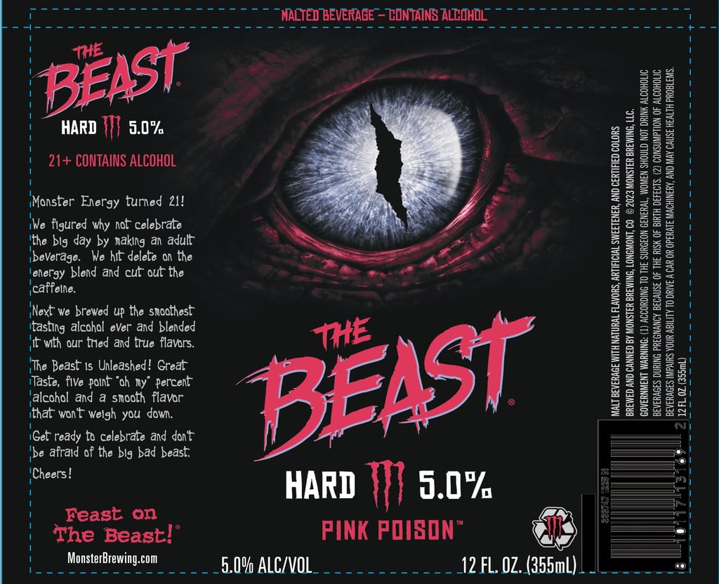 2026 Monster brewing The Beast Pink Poison 12-oz Cans
