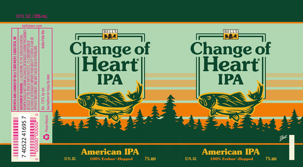 2026 Bell's Brewery Change Of Heart American IPA 12-oz Cans