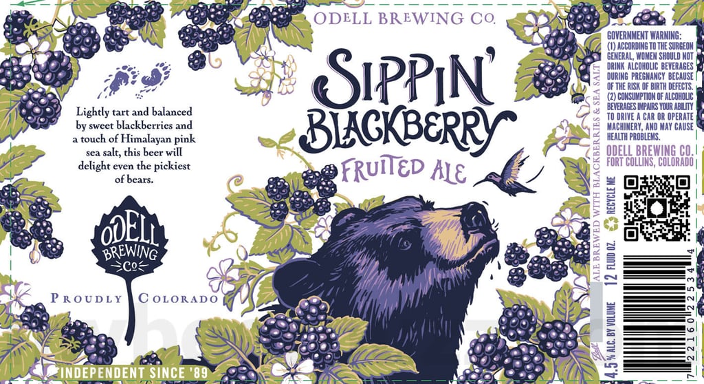 2025 Odell Sippin' Blackberry 12oz Cans
