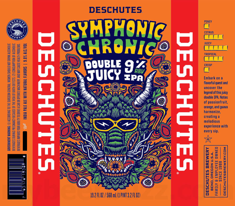 2026 Deschutes Symphonic Chronic Double Juicy 19.2-oz Cans