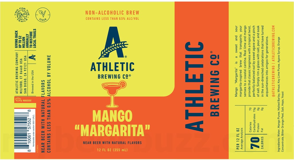 2026 Athletic Brewing Mango "Margarita" 12-oz Cans