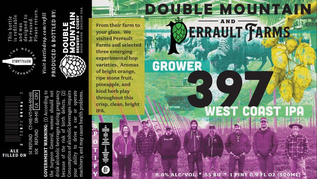 2025 Double Mountain Grower 397 500ml Bottles.