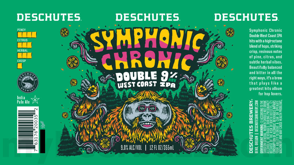 2025 Deschutes Symphonic Chronic West Coast-Style IPA 12oz Cans