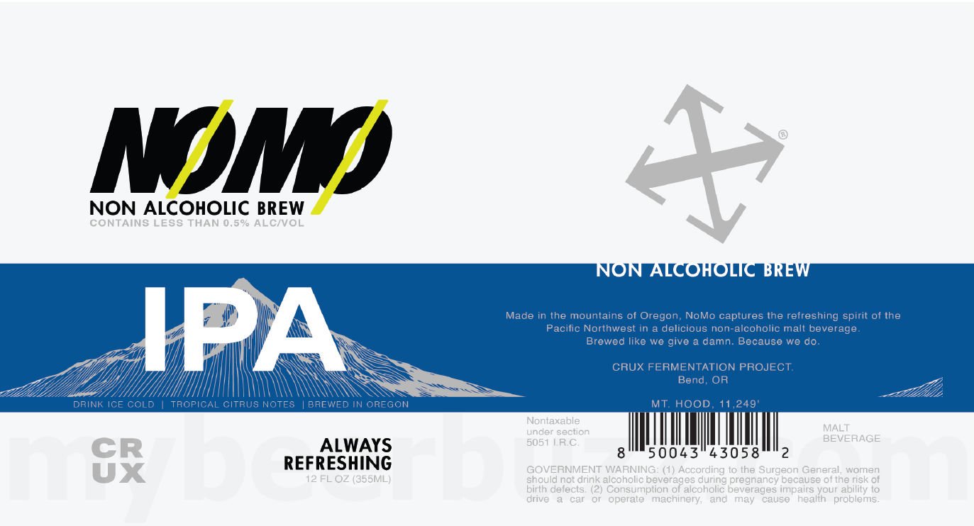 2026 Crux N0M0 IPA 12-oz Cans