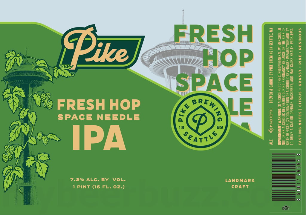 Pike Brewing Fresh Hop Space Needle 16-oz Cans