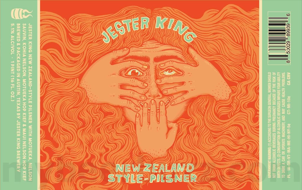 2025 Jester King New Zealand Style-Pilsner 16oz cans.