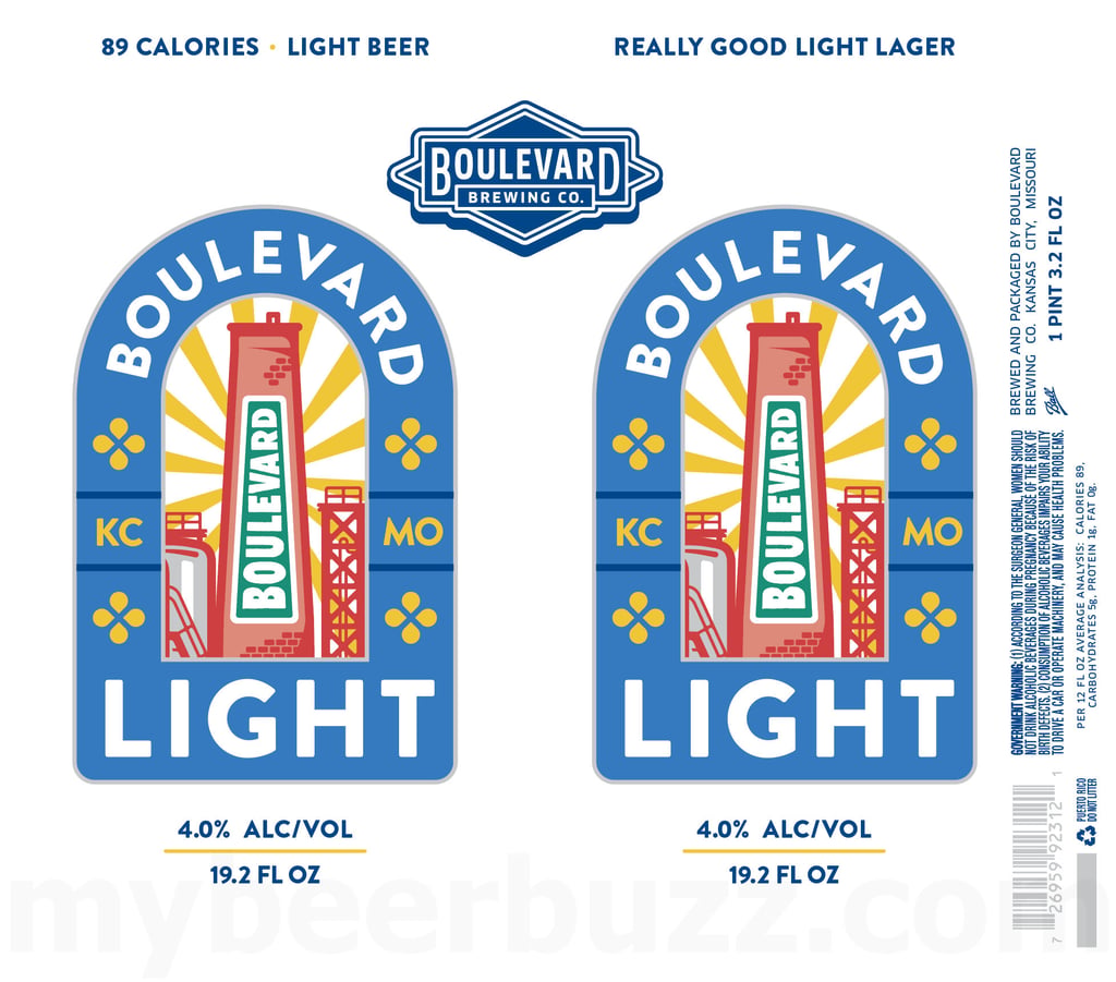 2025 Boulevard Light 19.2oz Cans
