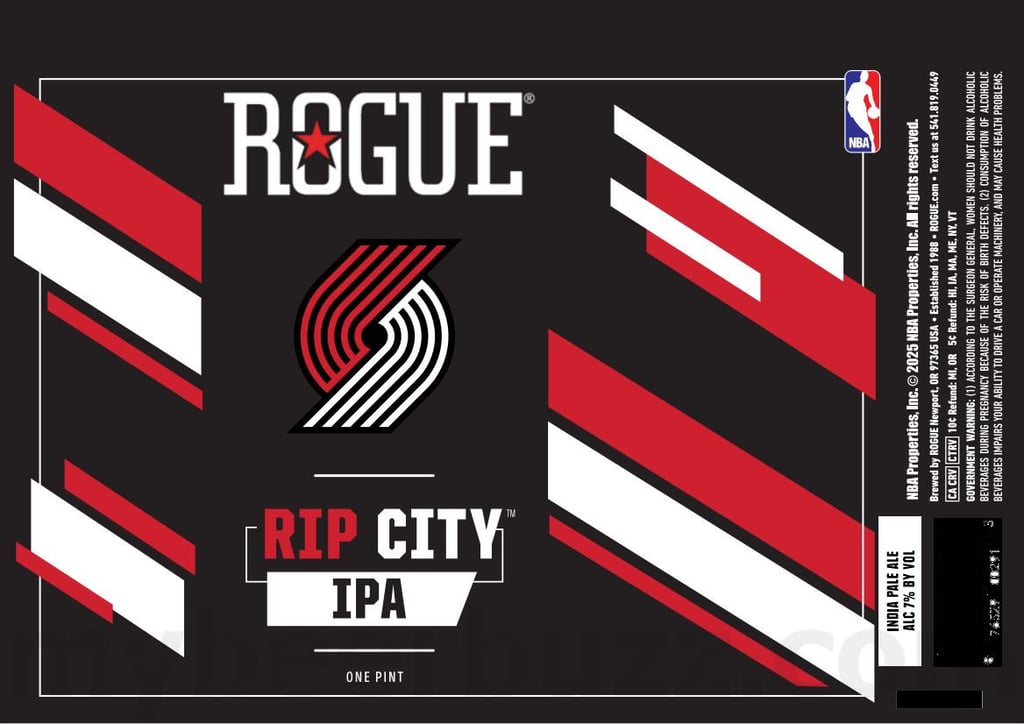 2025 Rogue Rip City IPA 16oz Cans