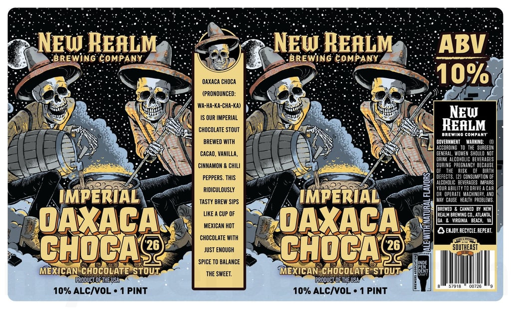New Realm Adding Imperial Oaxaca Choca 8 2026 New Realm Imperial Oaxaca Choca 16-oz Cans