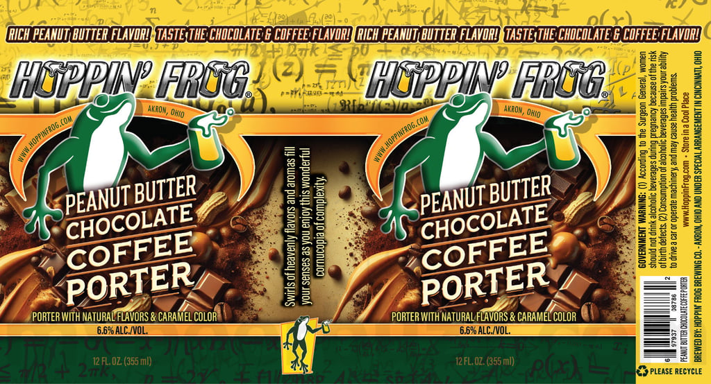 2025 Hoppin' Frog Peanut Butter Chocolate Coffee Porter