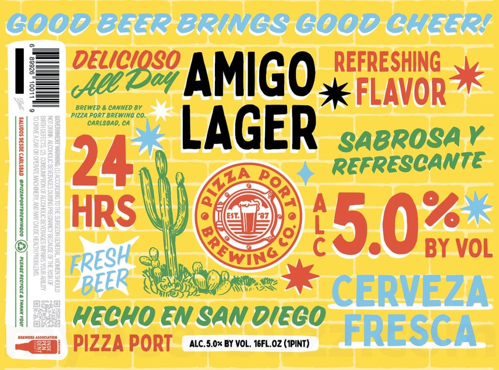 2025 Pizza Port Amigo Lager 16-oz Cans
