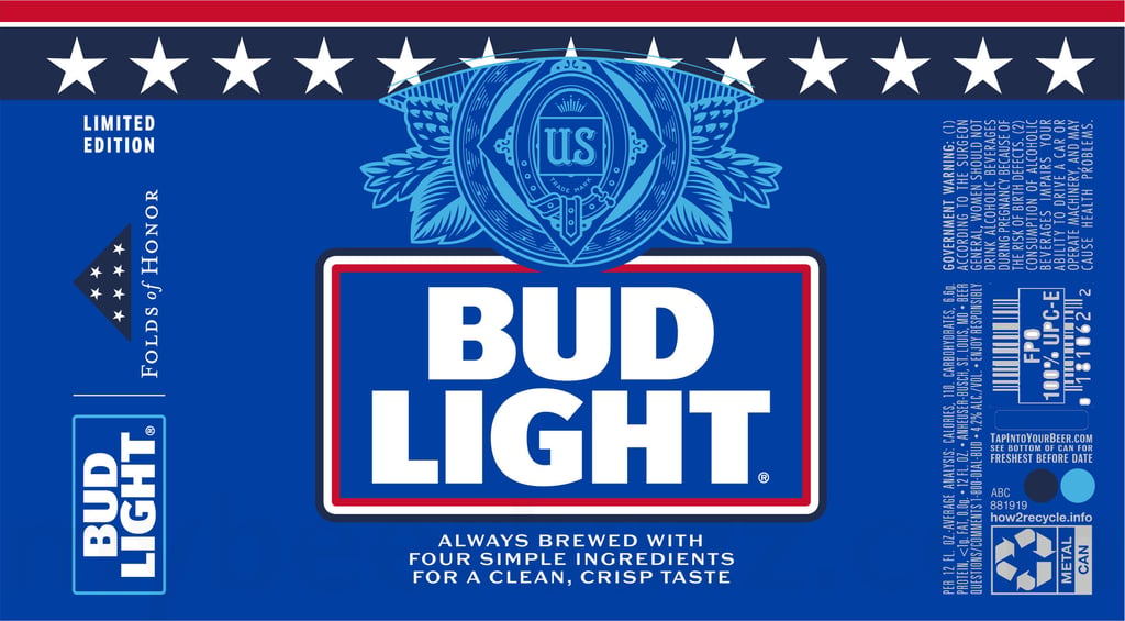 2026 Bud Light FOlds Of Honor 12-oz Cans