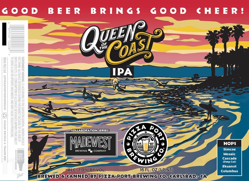 2026 Pizza Port Queen Of The Coast IPA 16-oz Cans