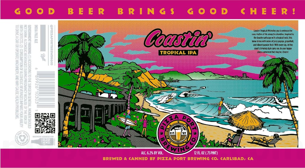 2026 Pizza Port Coastin' 12-oz Cans