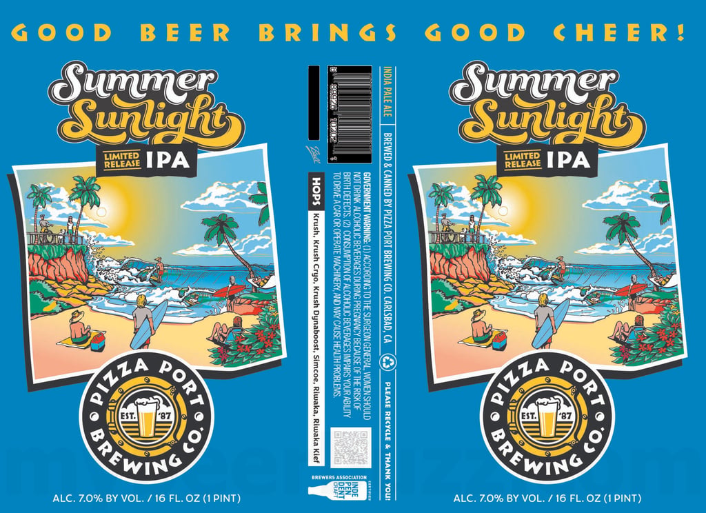2026 Pizza Port Summer Sunlight Limited Release IPA 16-oz Cans