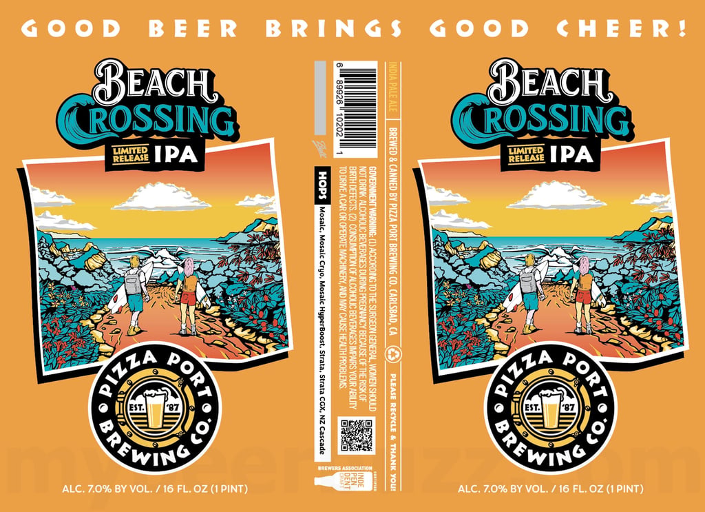 2026 Pizza Port Beach Crossing Limited Release IPA 16-oz Cans