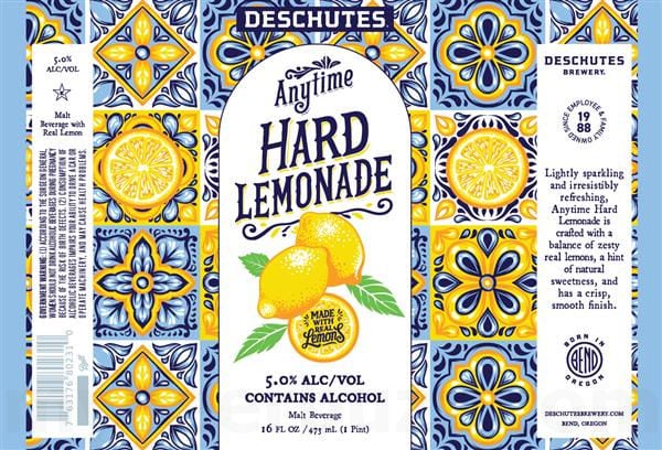 2026 Deschutes Anytime Hard Lemonade
