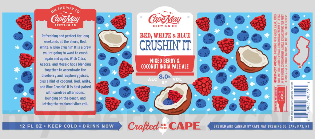 2025 Cape May Brewing Red, White & Blus Crushin' It
