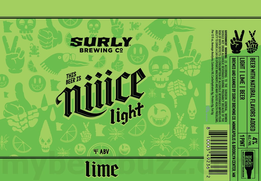 2026 Surly This Beer Is Niiiice Light Lime 16-oz Cans
